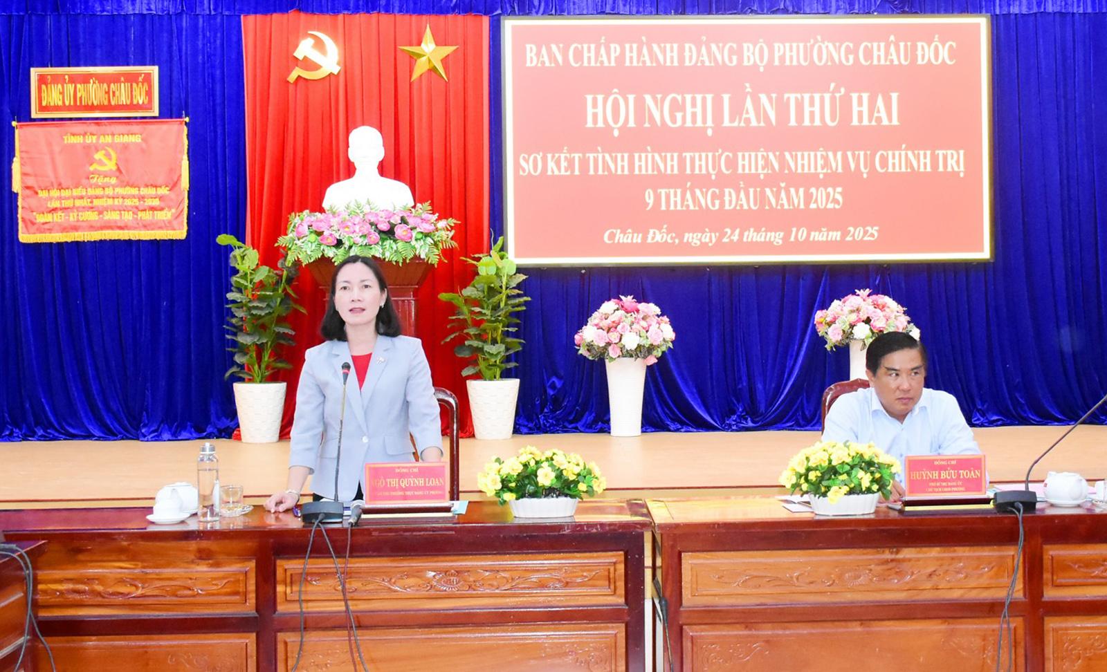 Phường Châu Đốc tăng tốc hoàn thành các chỉ tiêu phát triển kinh tế - xã hội năm 2025