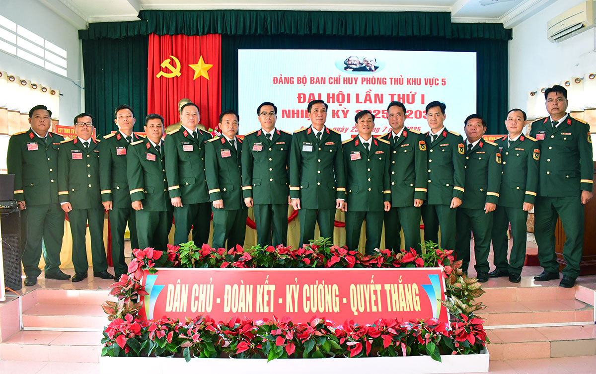 Đảng bộ Ban Chỉ huy phòng thủ Khu vực 5 đại hội lần thứ I
