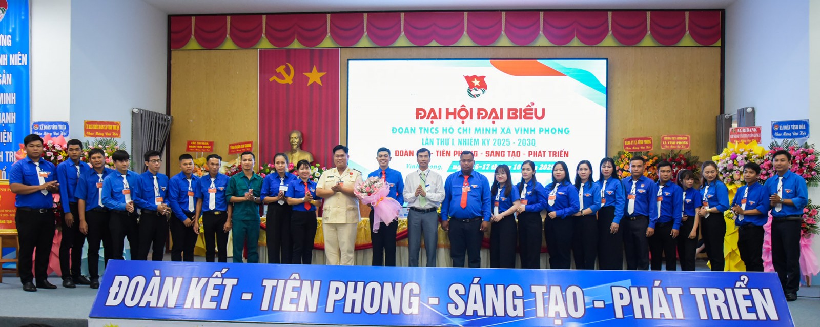 Đại hội đại biểu Đoàn Thanh niên Cộng sản Hồ Chí Minh hai xã Vĩnh Phong và Thạnh Hưng lần I