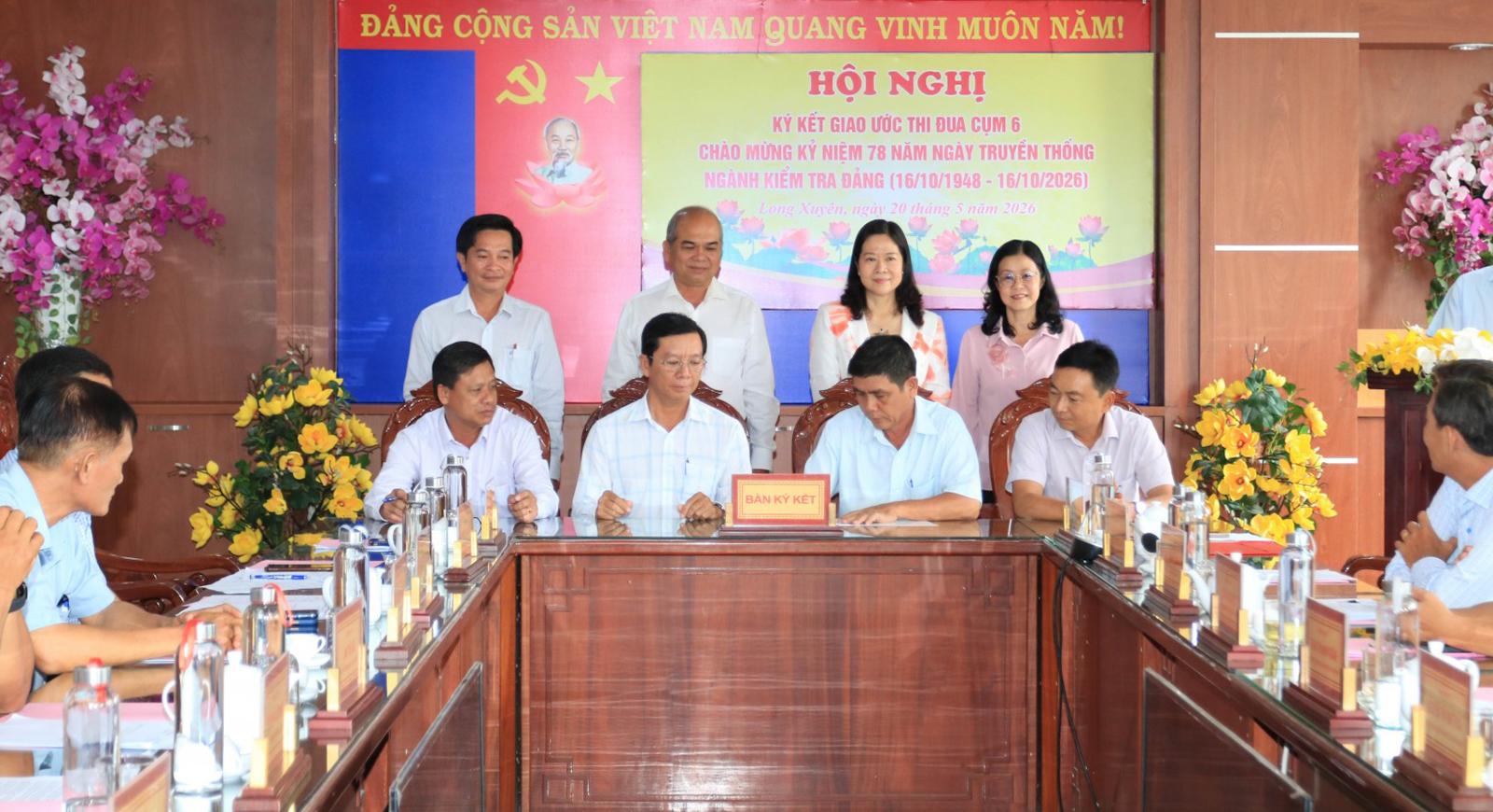 Cụm thi đua 6 Ủy ban Kiểm tra Tỉnh ủy ký kết giao ước thi đua năm 2026