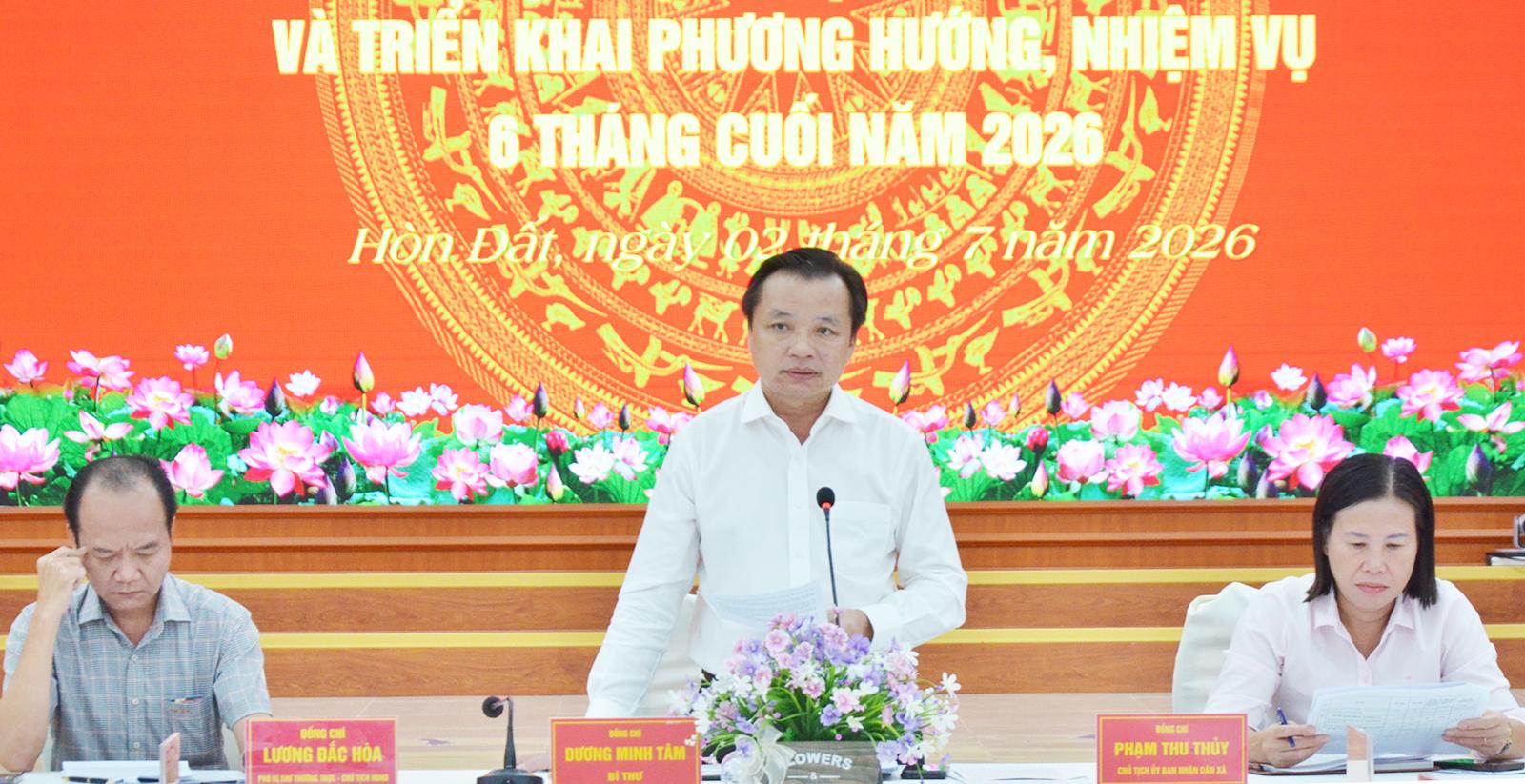 Xã Hòn Đất phấn đấu hoàn thành và vượt các chỉ tiêu năm 2026