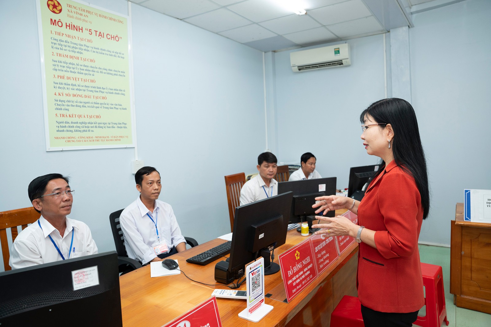 Phó Bí thư Tỉnh ủy An Giang khảo sát, kiểm tra hoạt động tại xã Vĩnh An