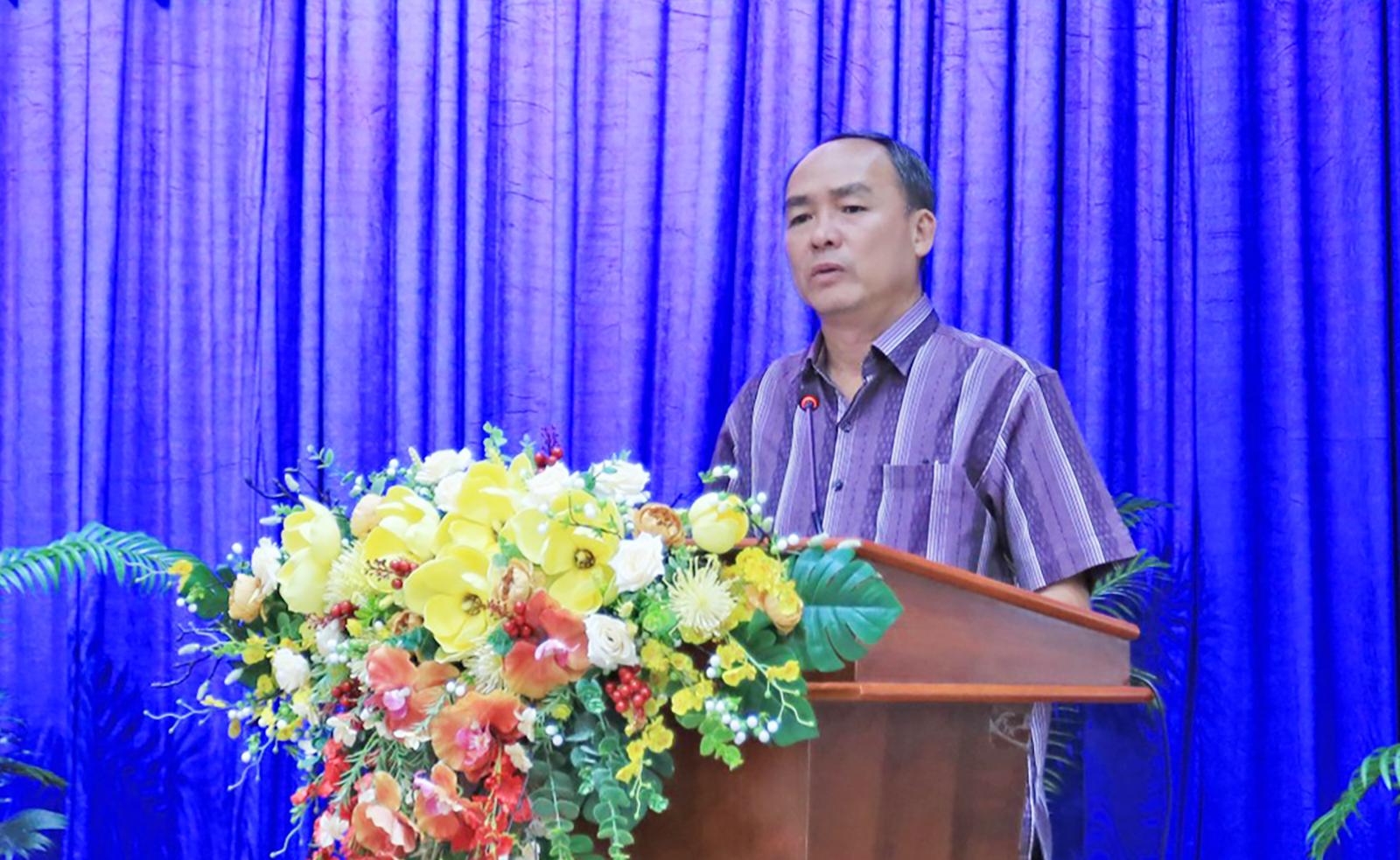 Tỉnh ủy viên, Bí thư Đảng ủy, Chủ tịch HĐND phường Lâm Quang Thi phát biểu kết luận