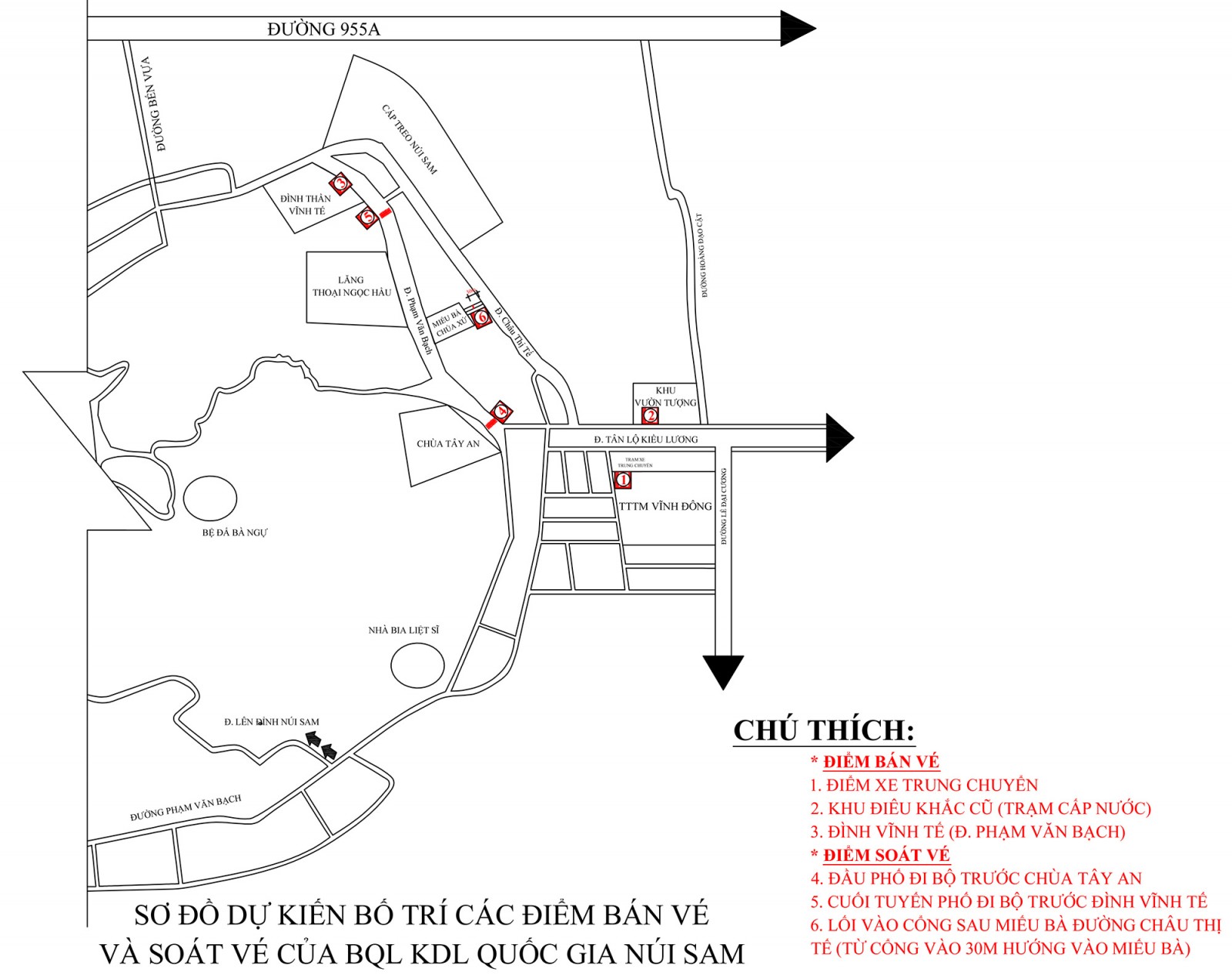 Ban Quản lý Khu Du lịch quốc gia Núi Sam đổi mới công tác thu phí