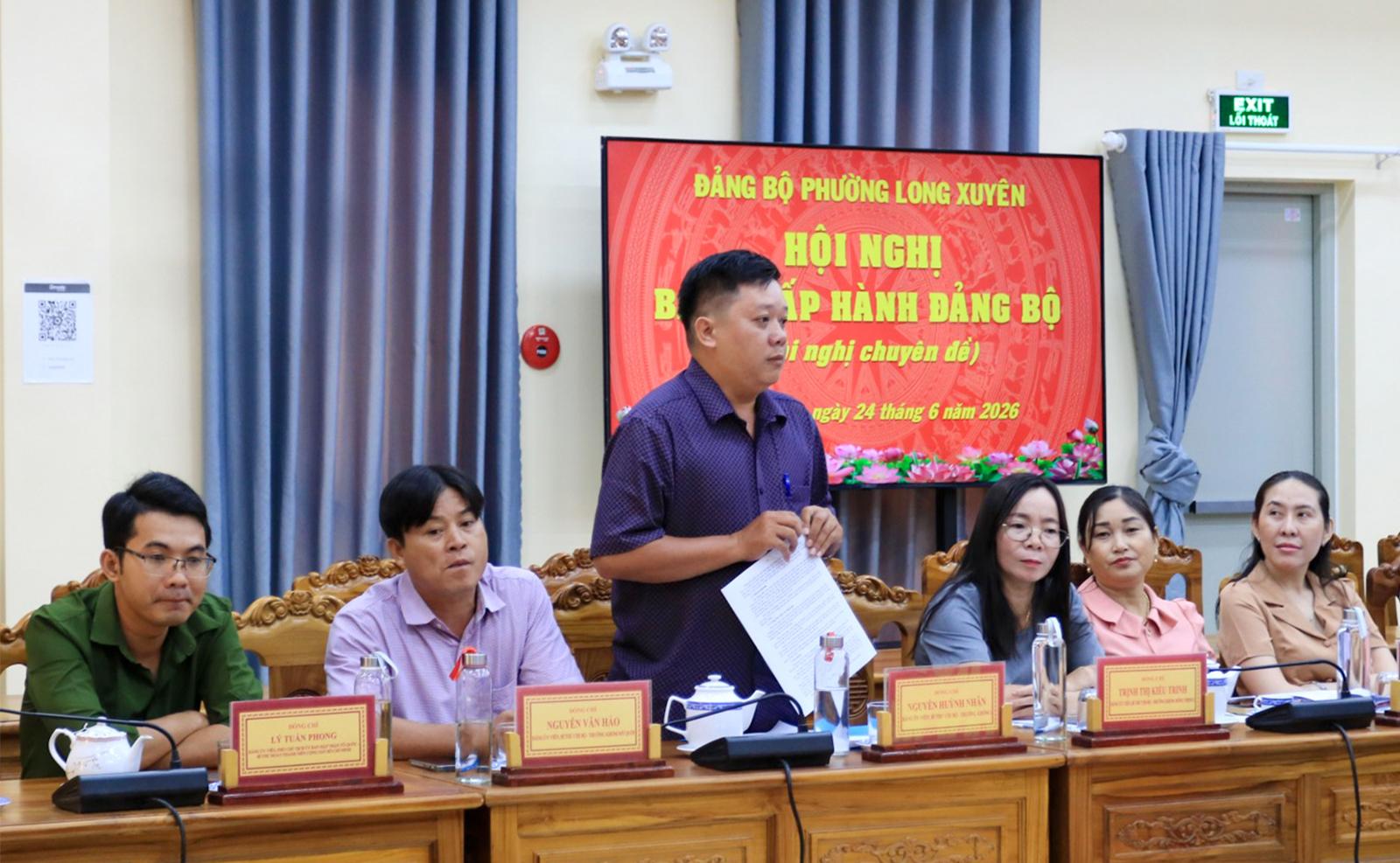 Đại biểu phát biểu ý kiến