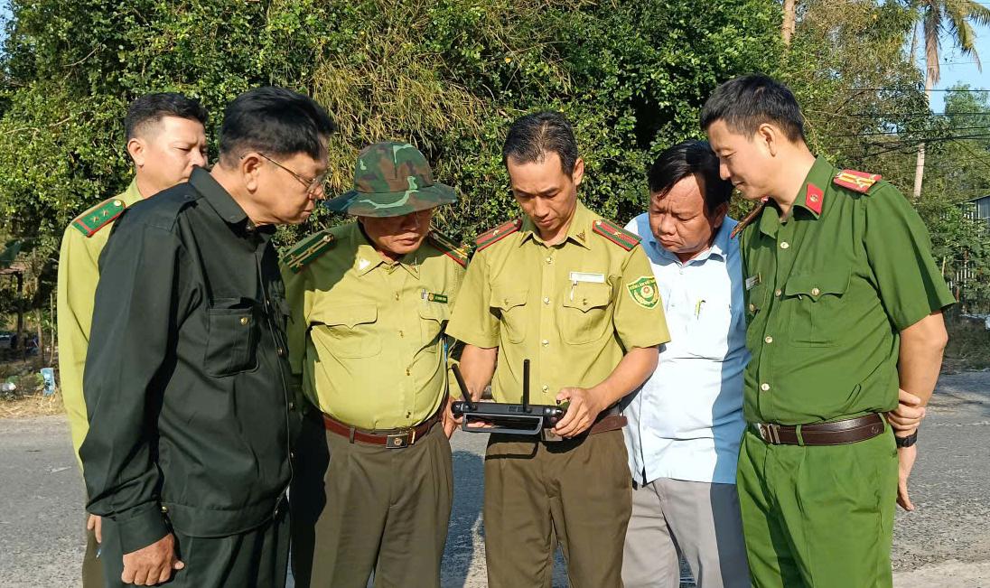 Kiểm tra công tác quản lý, bảo vệ và phòng cháy, chữa cháy rừng tại xã Óc Eo