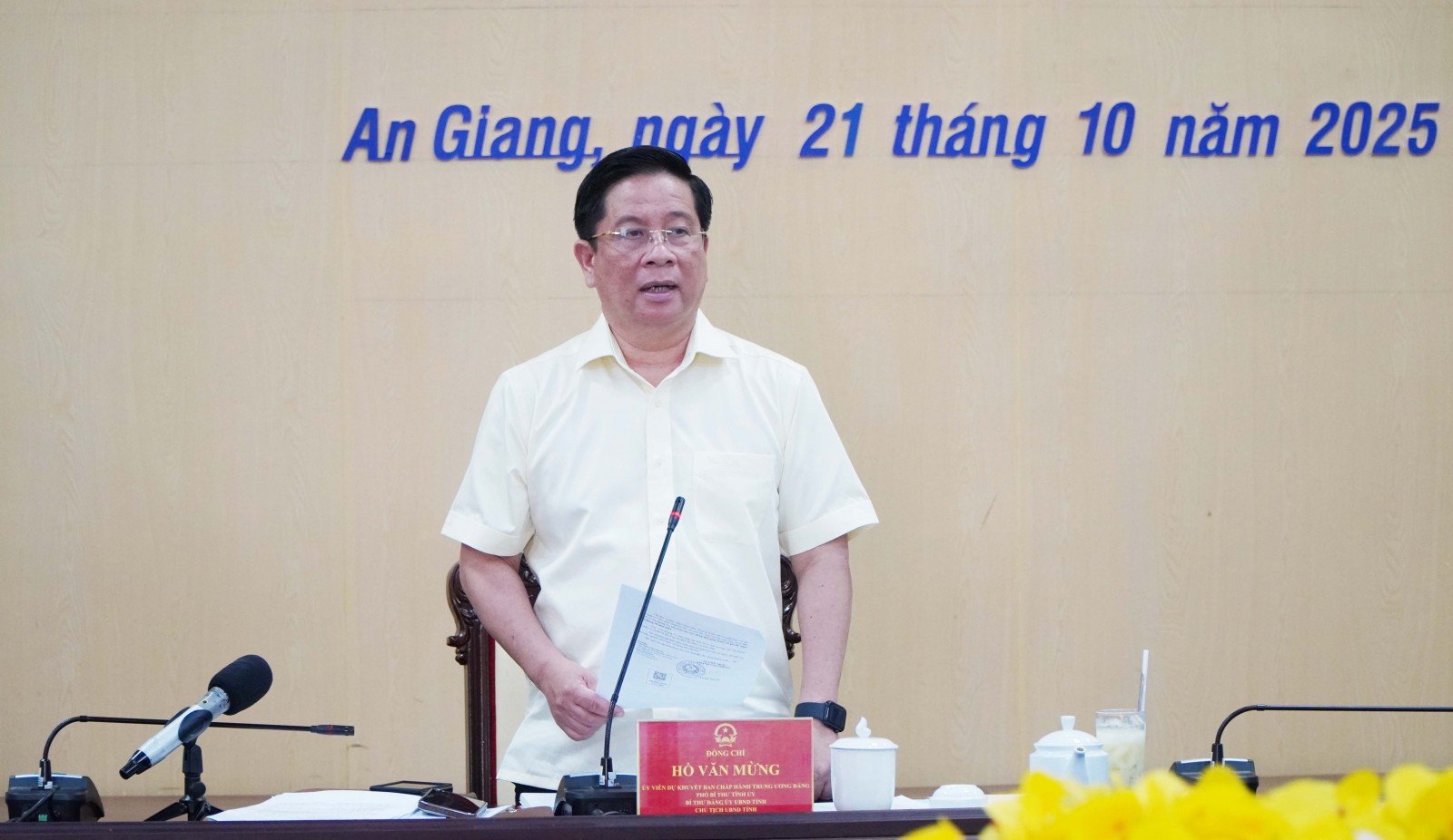 UBND tỉnh An Giang thông qua nhiều nội dung quan trọng