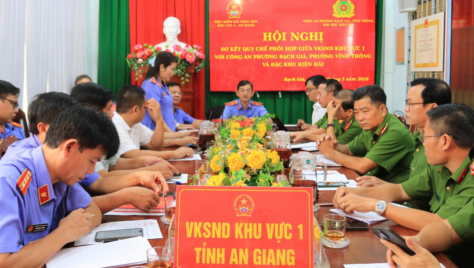 Lãnh đạo Viện kiểm sát nhân dân khu vực 1 - An Giang phát biểu ý kiến