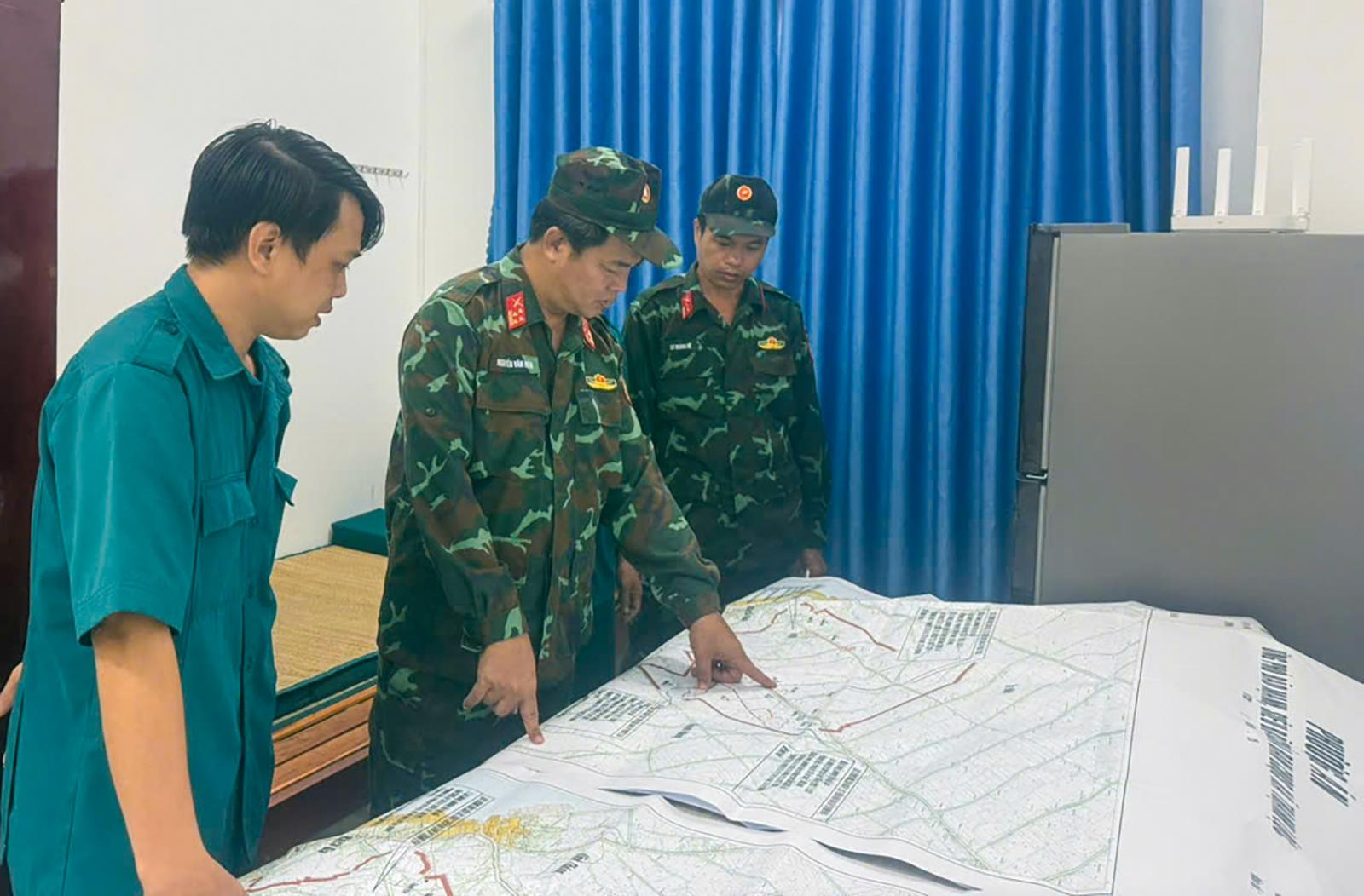 Bộ Chỉ huy Quân sự tỉnh An Giang kiểm tra công tác ứng phó bão số 13