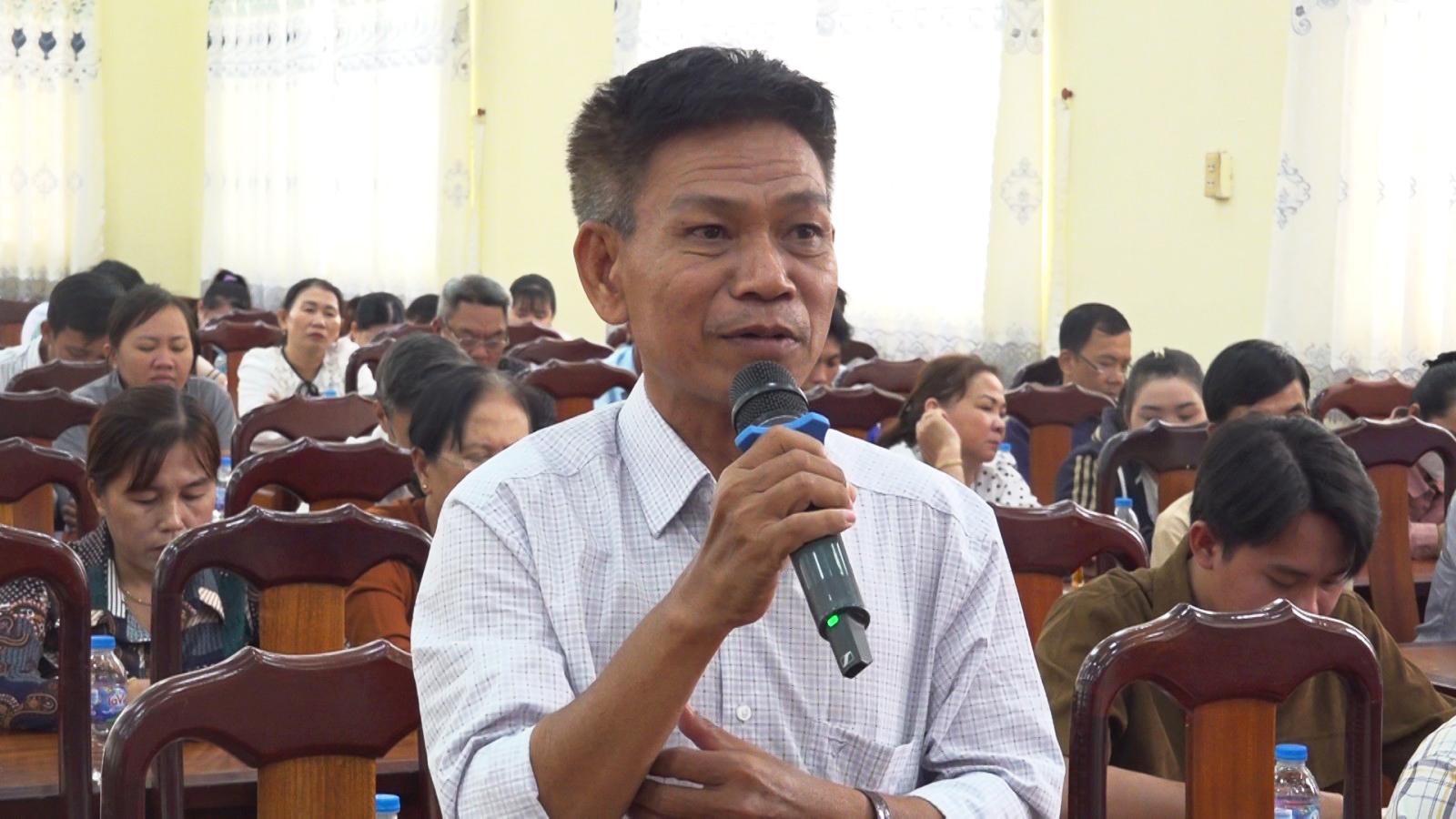 Đại biểu HĐND hai cấp tiếp xúc cử tri xã Thoại Sơn