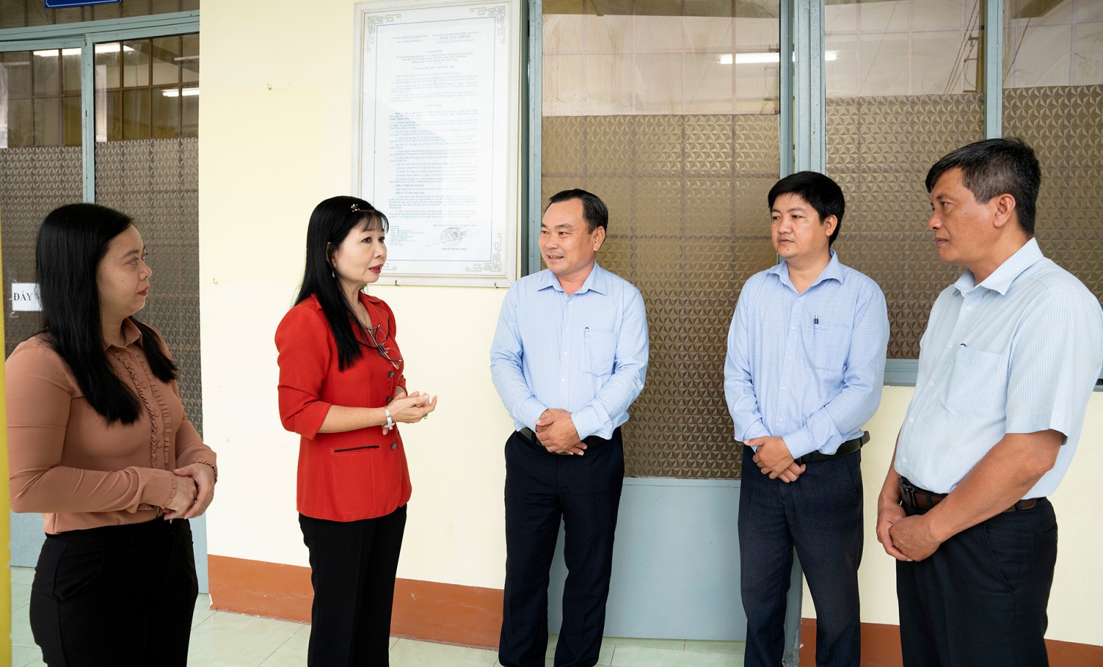 Phó Bí thư Tỉnh ủy An Giang khảo sát, kiểm tra hoạt động tại xã Vĩnh An