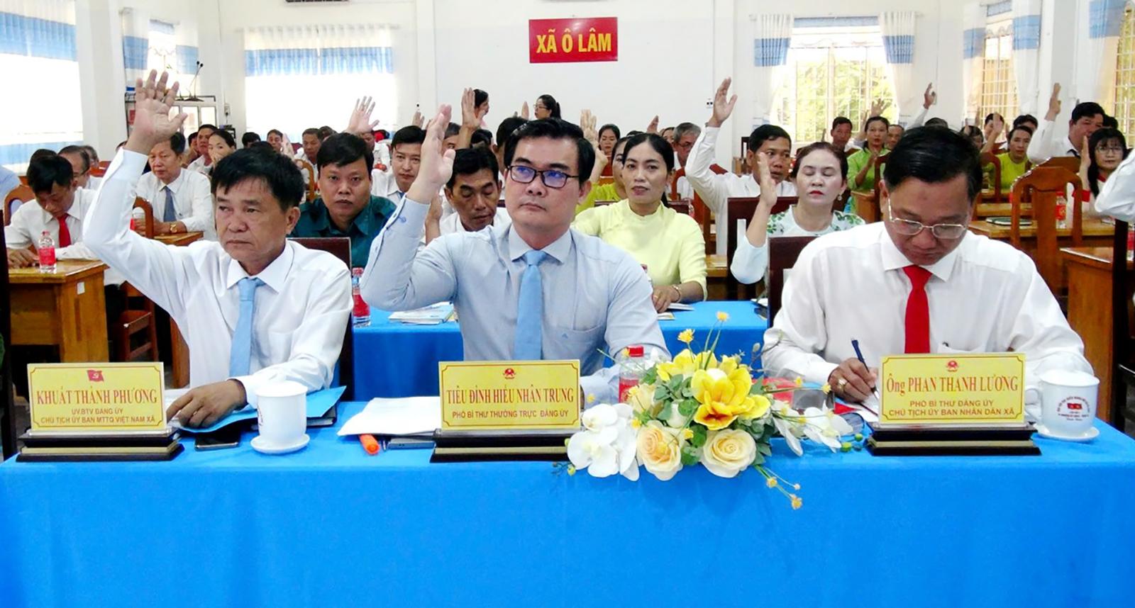 HĐND xã Ô Lâm phấn đấu thực hiện 9 chỉ tiêu trong năm 2026