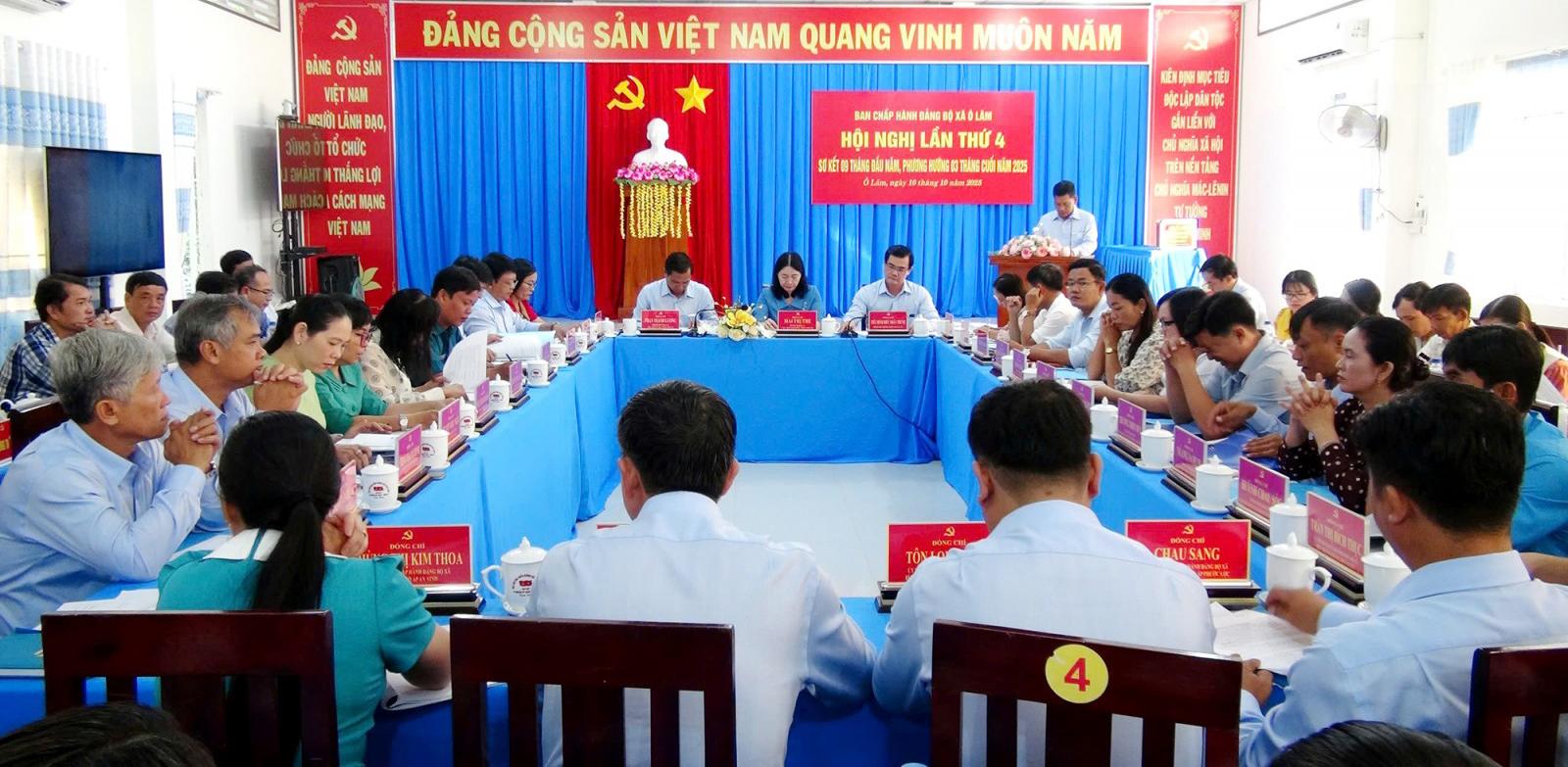 Đảng ủy xã Ô Lâm lãnh đạo, chỉ đạo vận hành tốt hệ thống chính quyền cấp xã mới