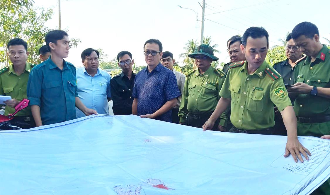 Kiểm tra công tác quản lý, bảo vệ và phòng cháy, chữa cháy rừng tại xã Óc Eo