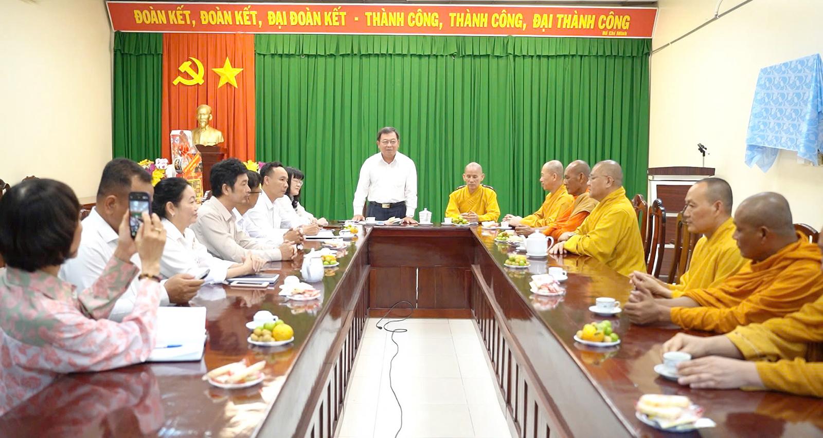 Tỉnh ủy tiếp đoàn Ban Trị sự Giáo hội Phật giáo Việt Nam tỉnh An Giang