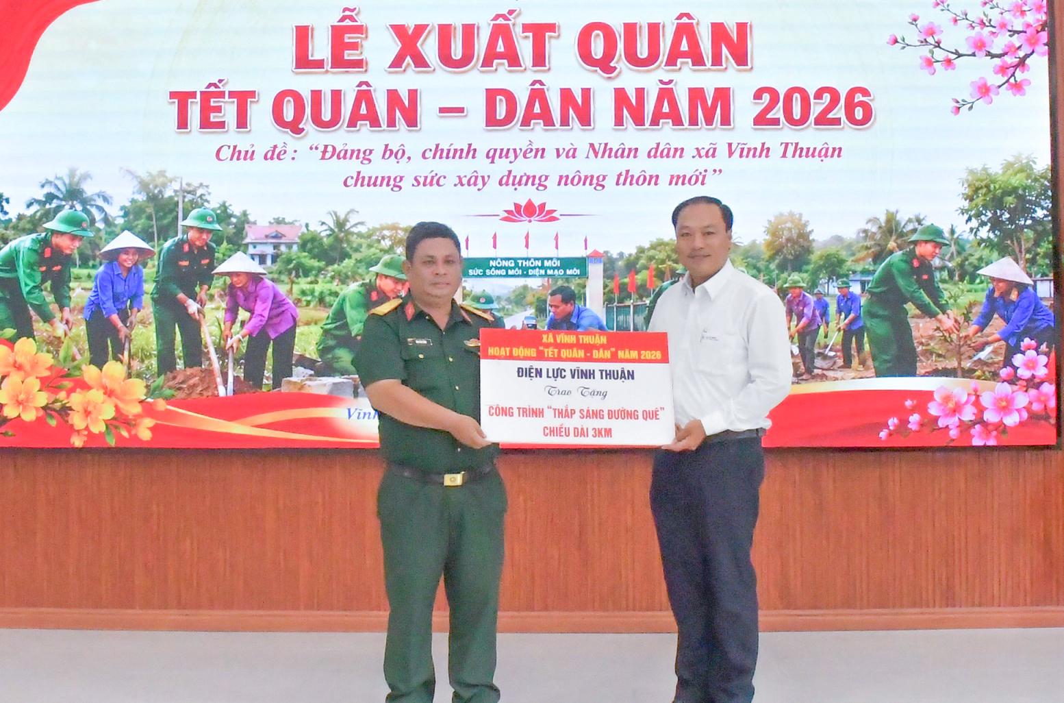 Xã Vĩnh Thuận xuất quân Tết Quân - Dân năm 2026