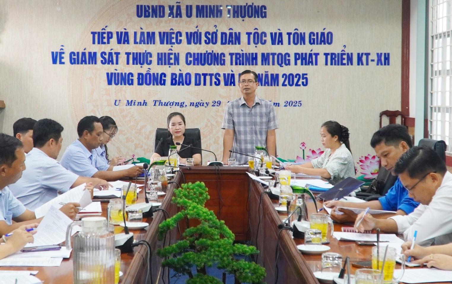 Giám sát việc thực hiện Chương trình mục tiêu quốc gia phát triển kinh tế - xã hội vùng đồng bào dân tộc thiểu số và miền núi