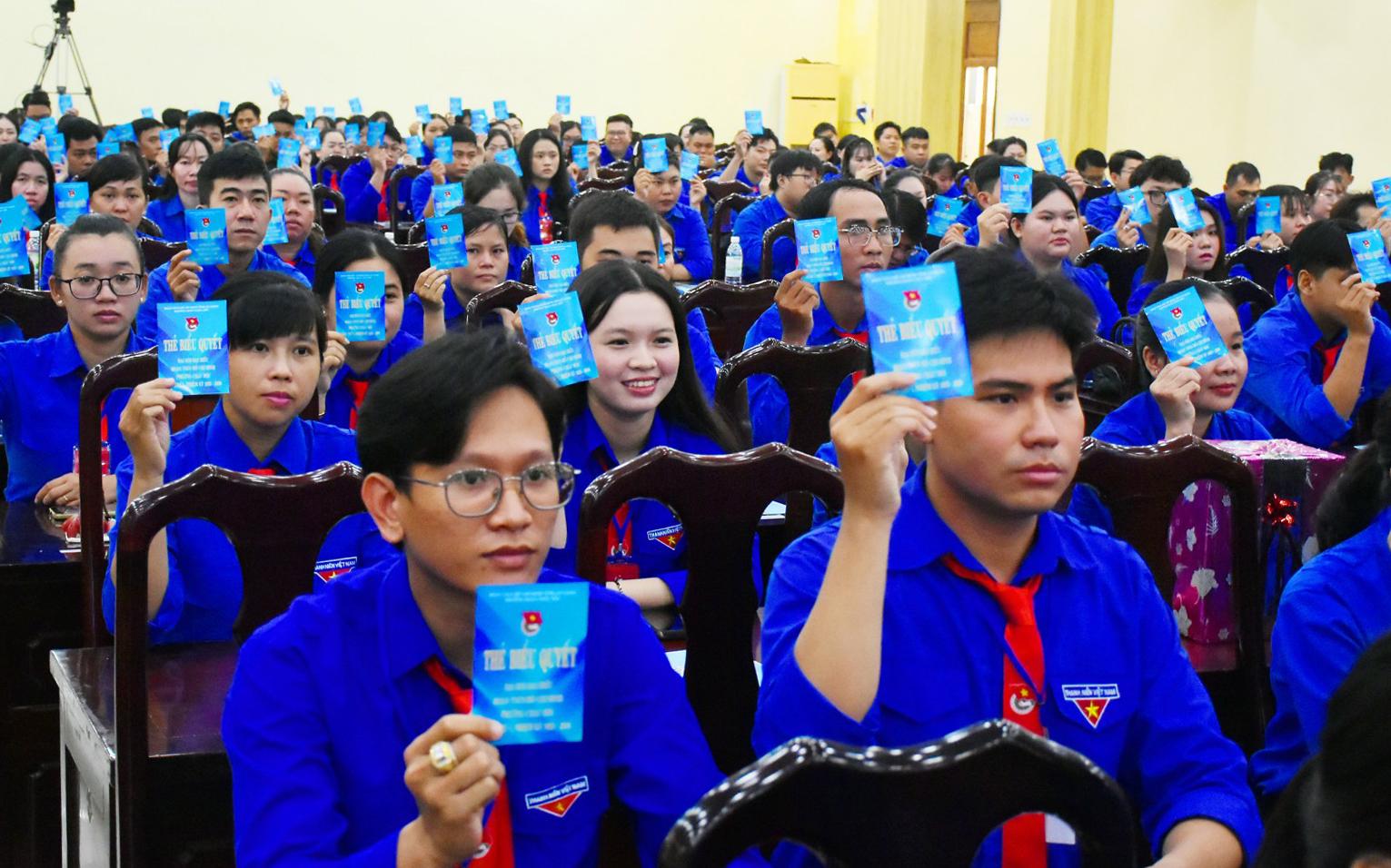 Đại hội điểm Đoàn Thanh niên Cộng sản Hồ Chí Minh phường Châu Đốc nhiệm kỳ 2025 - 2030