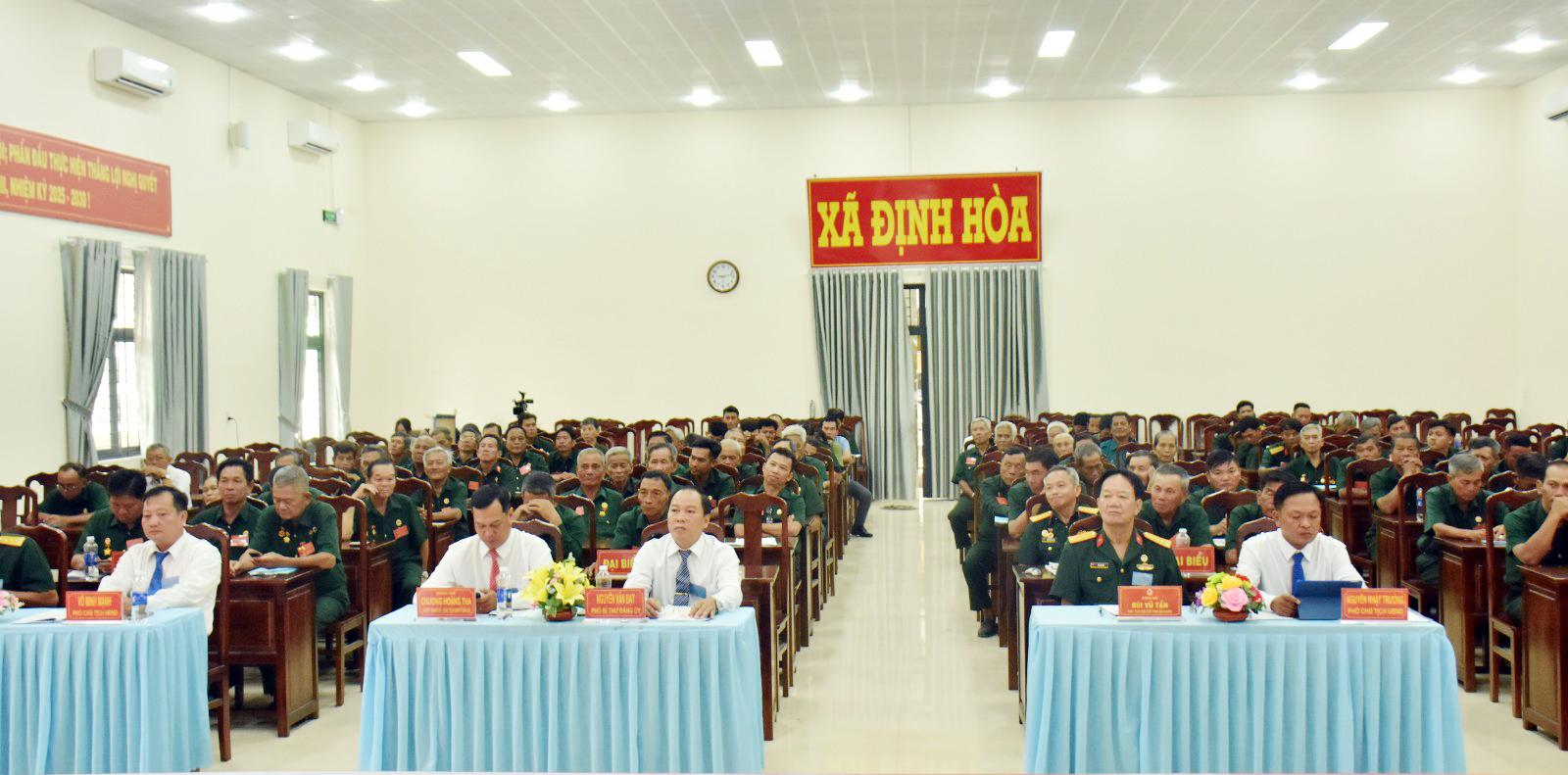 Đại hội đại biểu Hội Cựu chiến binh xã Định Hòa nhiệm kỳ 2025 - 2030