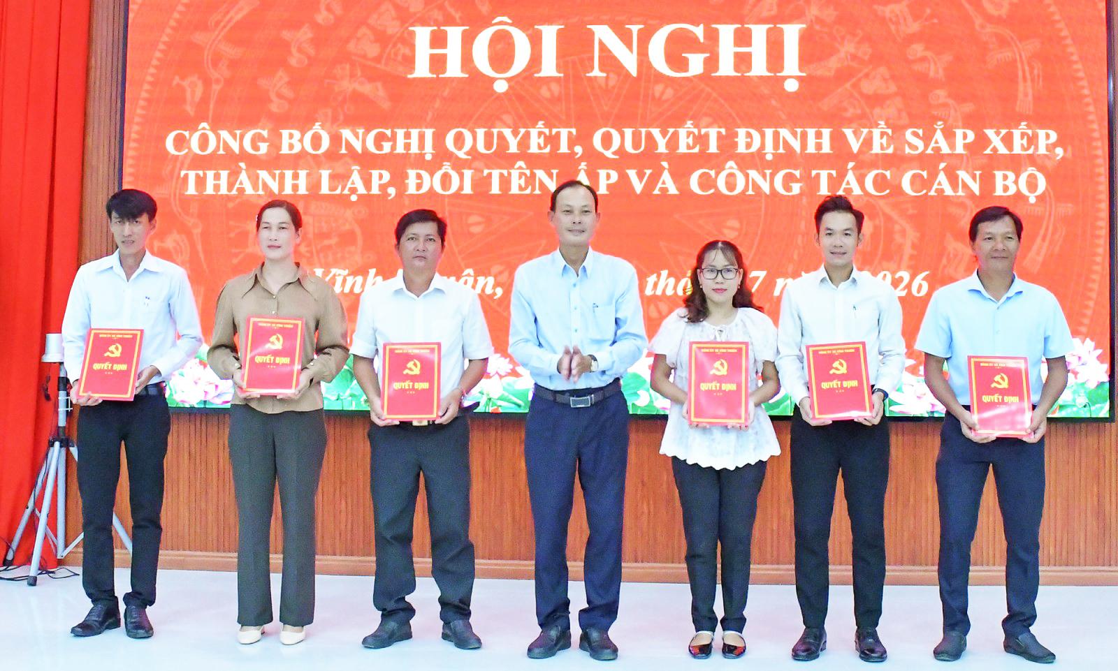 Sắp xếp xã Vĩnh Thuận còn 11 ấp