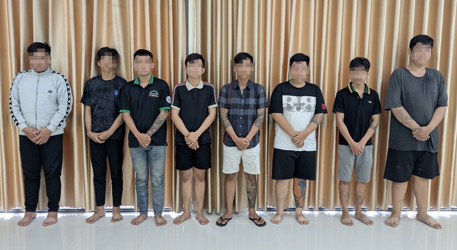 Tạm giữ hình sự 8 đối tượng để tiếp tục điều tra về hành vi cướp tài sản