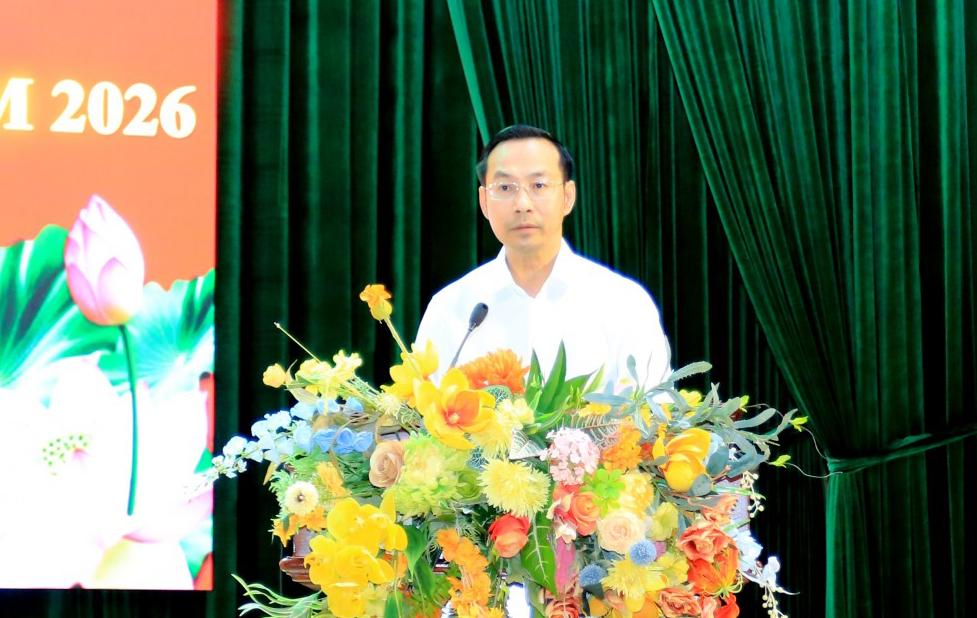 Phó Bí thư Thường trực Tỉnh ủy, Chủ tịch HĐND tỉnh Nguyễn Thanh Nhàn phát biểu chỉ đạo Hội nghị