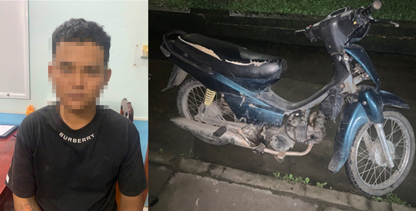 Giữ khẩn cấp đối tượng dùng dao cướp xe máy người đi đường