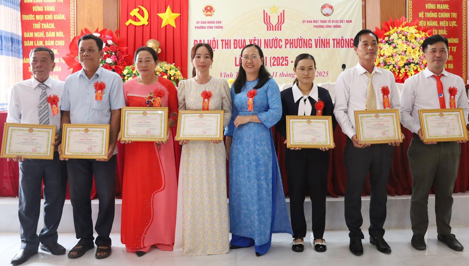Đại hội thi đua yêu nước phường Vĩnh Thông lần thứ I