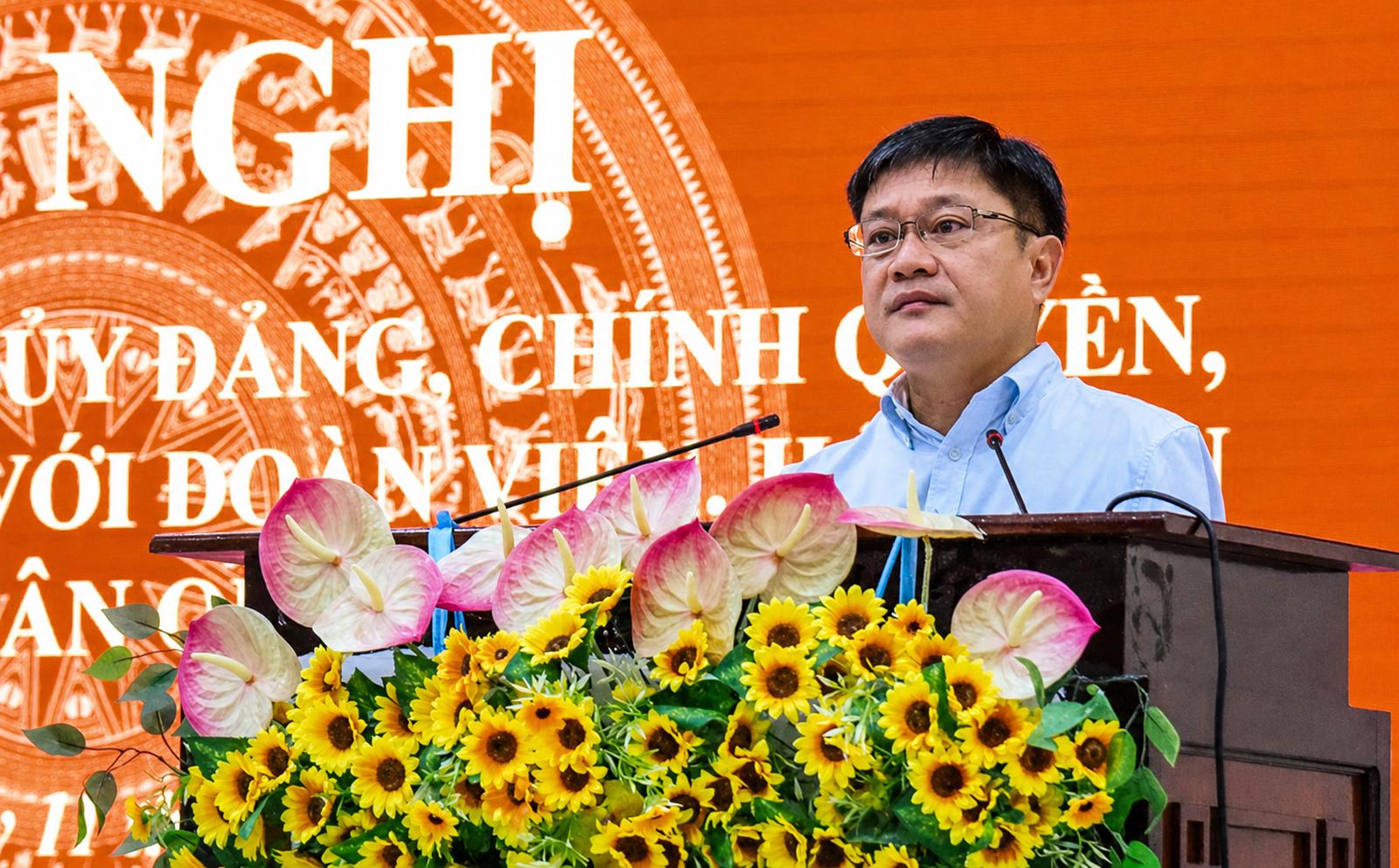 Đối thoại với đoàn viên, hội viên và Nhân dân xã Vĩnh Phong