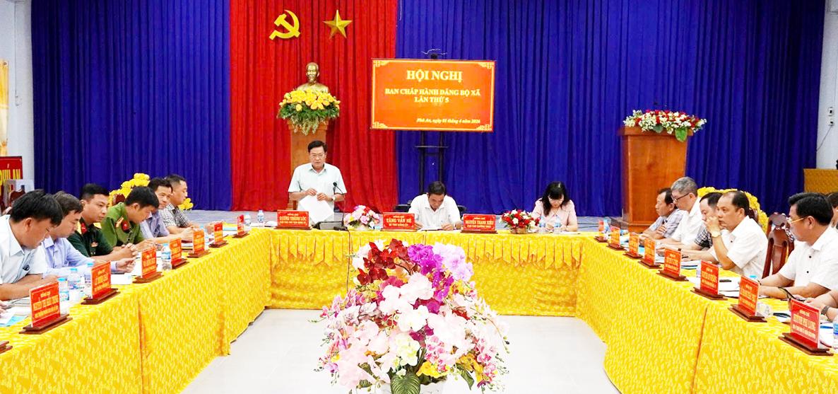 Đảng ủy xã Phú An đẩy mạnh phát triển kinh tế xanh và giải ngân đầu tư công quý II