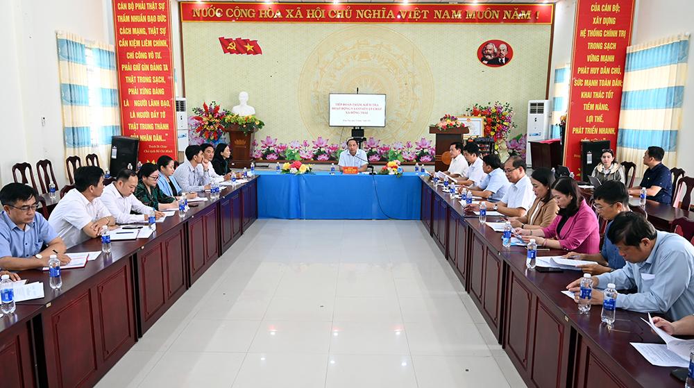 Phó Bí thư Tỉnh ủy An Giang Lâm Minh Thành kiểm tra hoạt động, cơ sở vật chất tại 3 xã