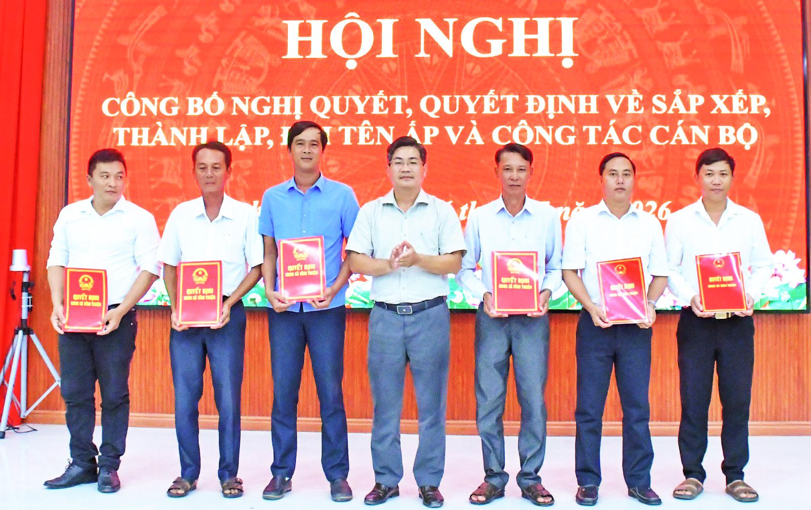 Sắp xếp xã Vĩnh Thuận còn 11 ấp