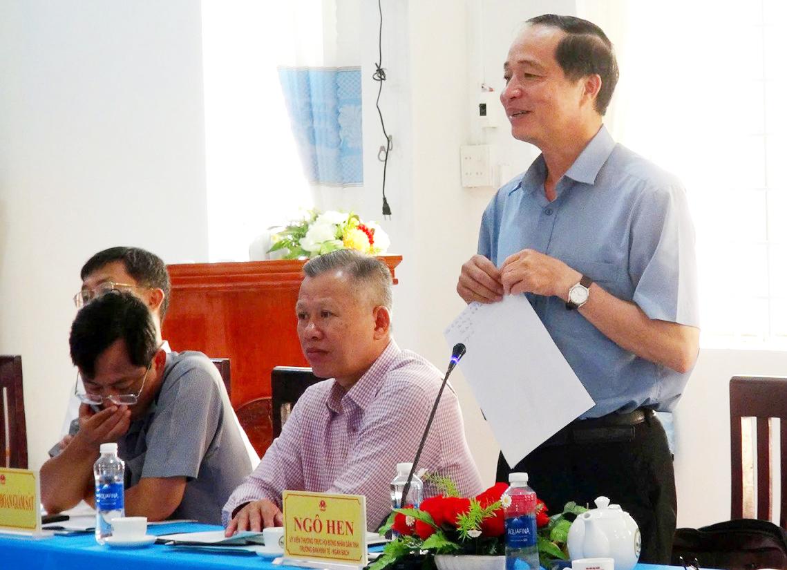 Ban Kinh tế - Ngân sách HĐND tỉnh An Giang giám sát xã Ô Lâm