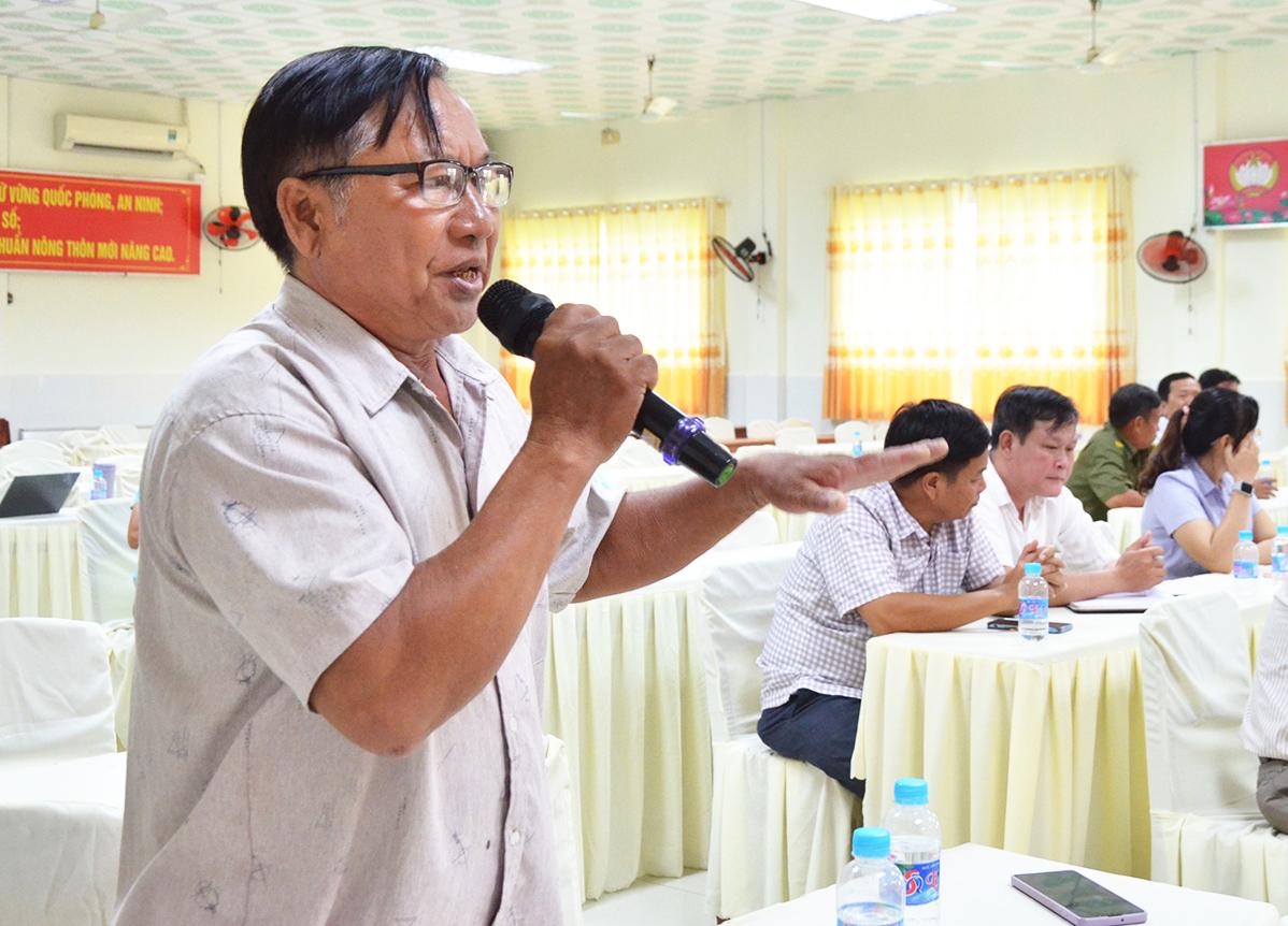 Ứng cử viên đại biểu Quốc hội, đơn vị số 5 tiếp xúc cử tri phường Vĩnh Thông và xã Tân Hội