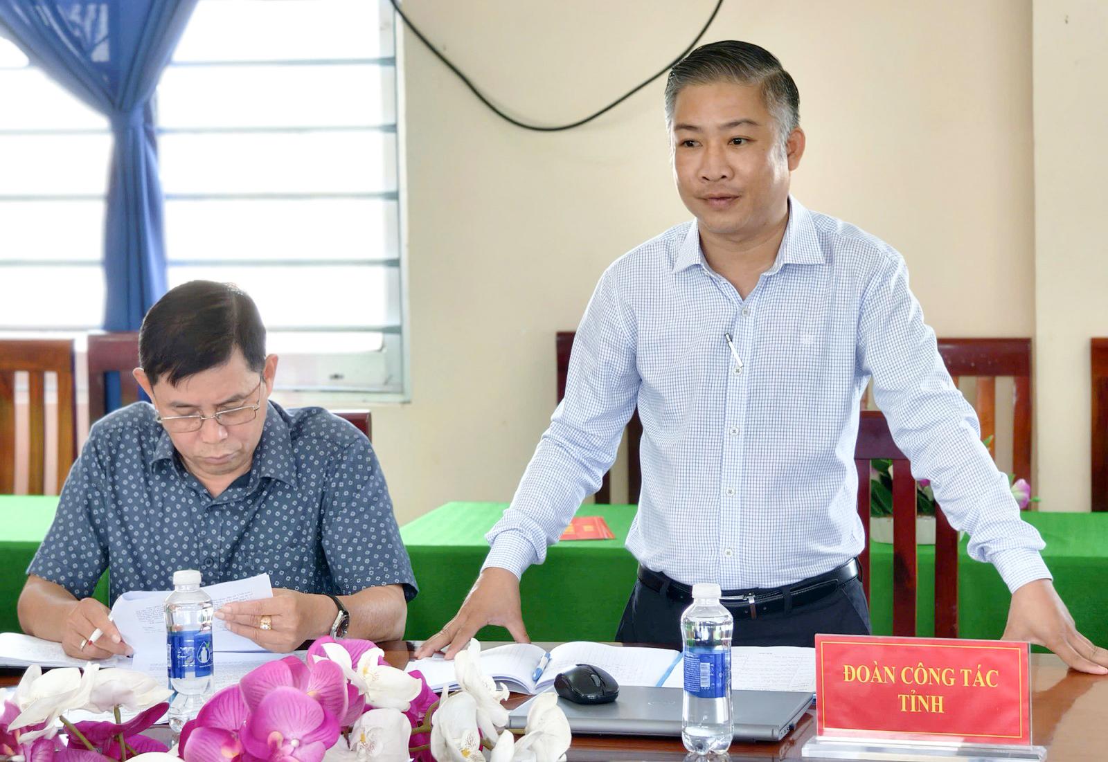 Sở Công Thương làm việc với UBND xã Vĩnh Gia về Cụm công nghiệp Lương An Trà