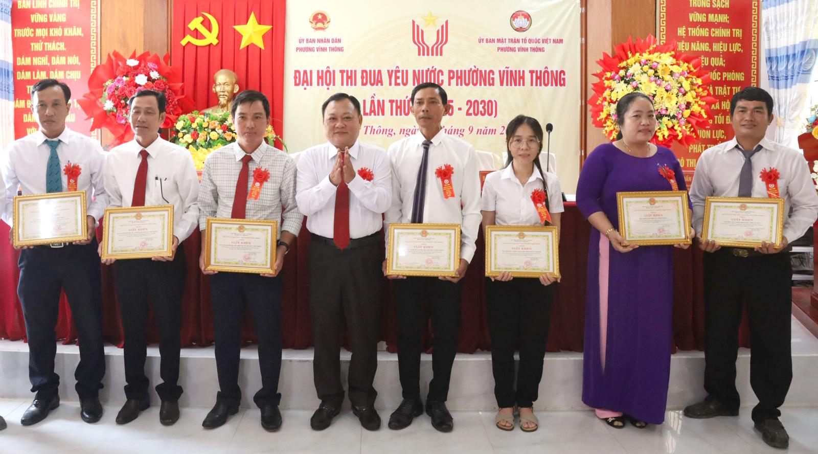 Đại hội thi đua yêu nước phường Vĩnh Thông lần thứ I