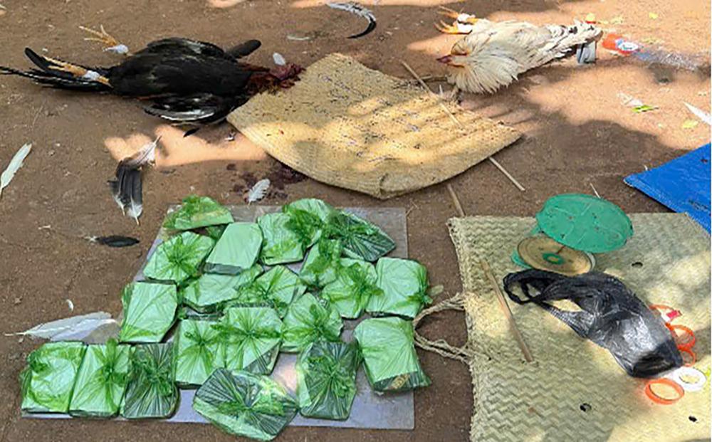 Công an phường Rạch Giá bắt 23 người đá gà ăn tiền