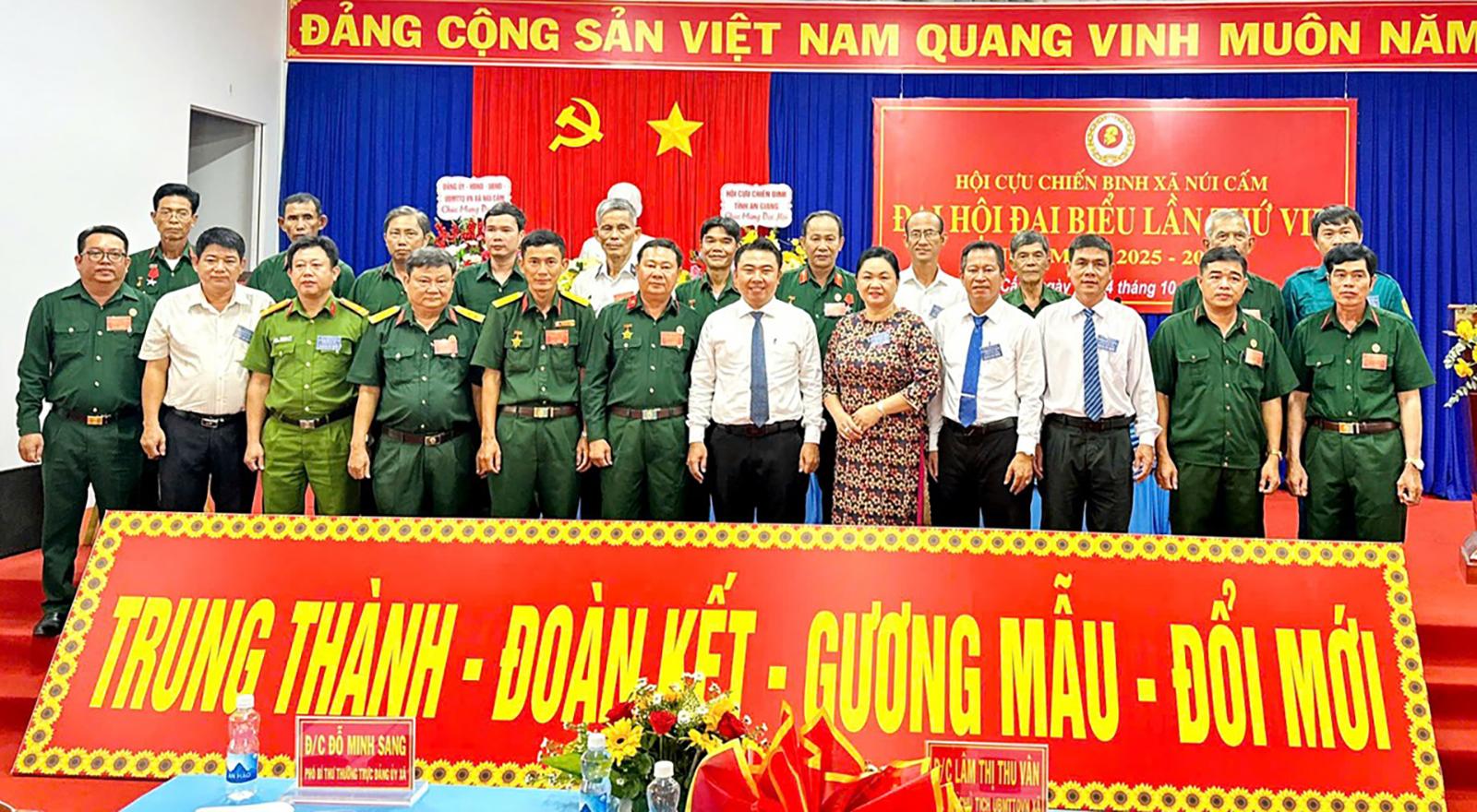 Phấn đấu 95% hội viên cựu chiến binh xã Núi Cấm đạt hội viên gương mẫu