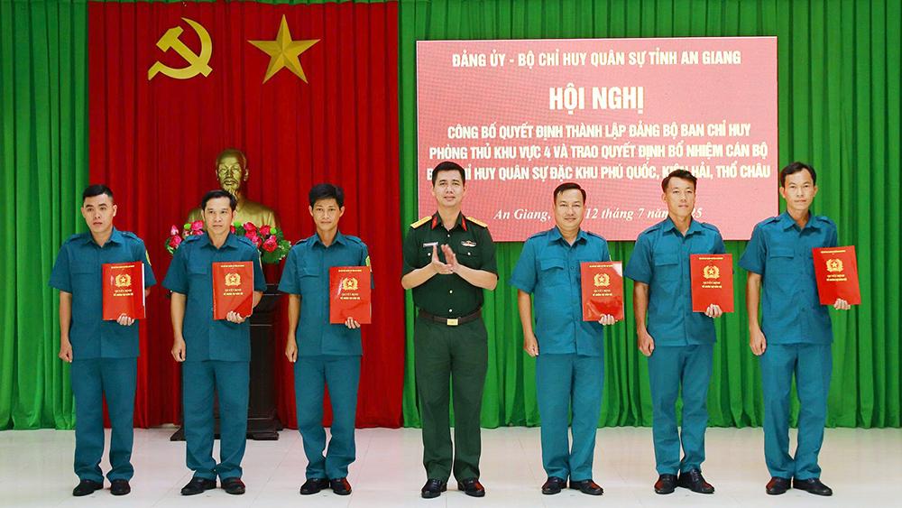 Công bố thành lập Đảng bộ Ban Chỉ huy phòng thủ khu vực 4 đặc khu Phú Quốc