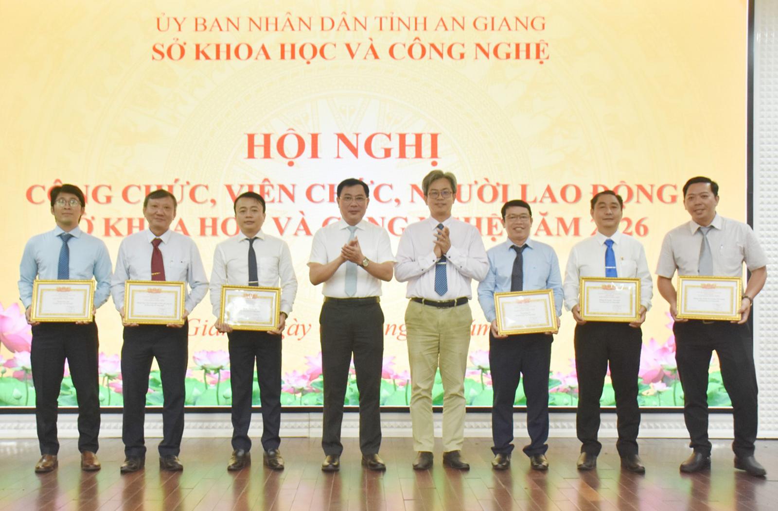 Sở Khoa học và Công nghệ tỉnh An Giang phấn đấu hoàn thành tốt nhiệm vụ năm 2026