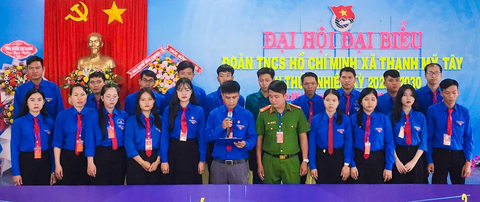 Đại hội Đoàn Thanh niên Cộng sản Hồ Chí Minh xã Thạnh Mỹ Tây, nhiệm kỳ 2025 - 2030