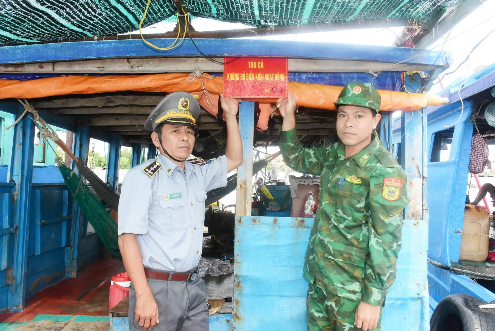 Xử lý thêm 5 tàu cá vi phạm quy định khai thác hải sản