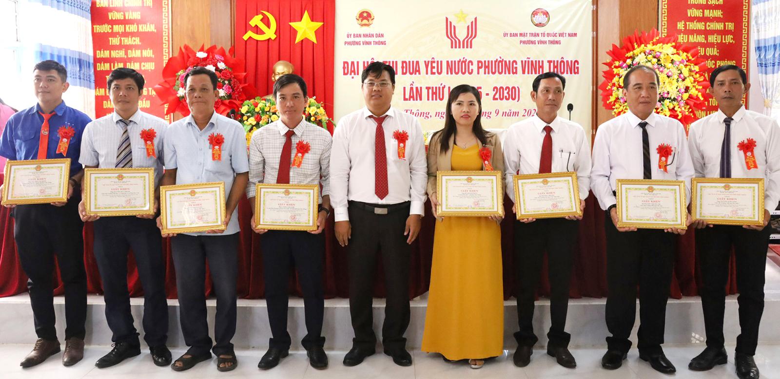 Đại hội thi đua yêu nước phường Vĩnh Thông lần thứ I