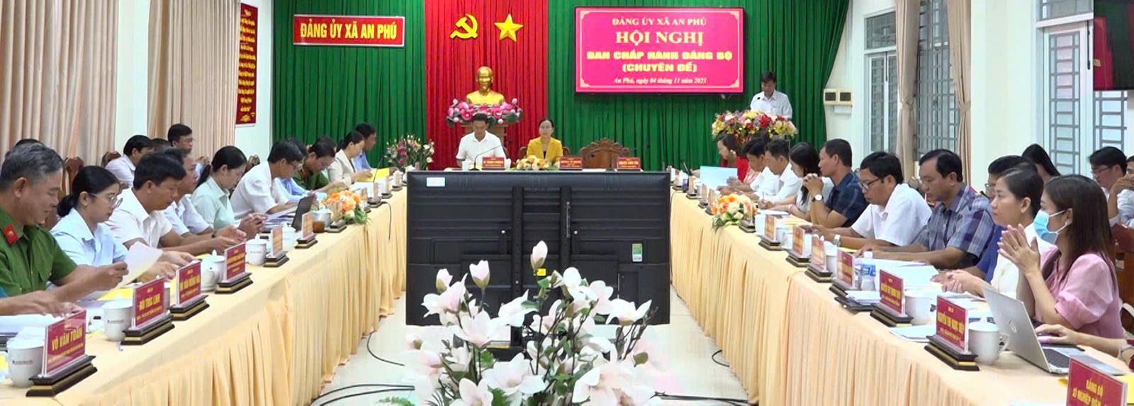 Đảng ủy xã An Phú triển khai nhiệm vụ tháng 11/2025