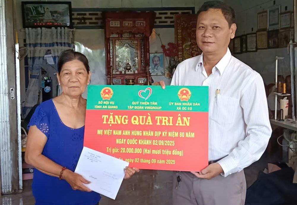 Xã Óc Eo tri ân người có công tiêu biểu