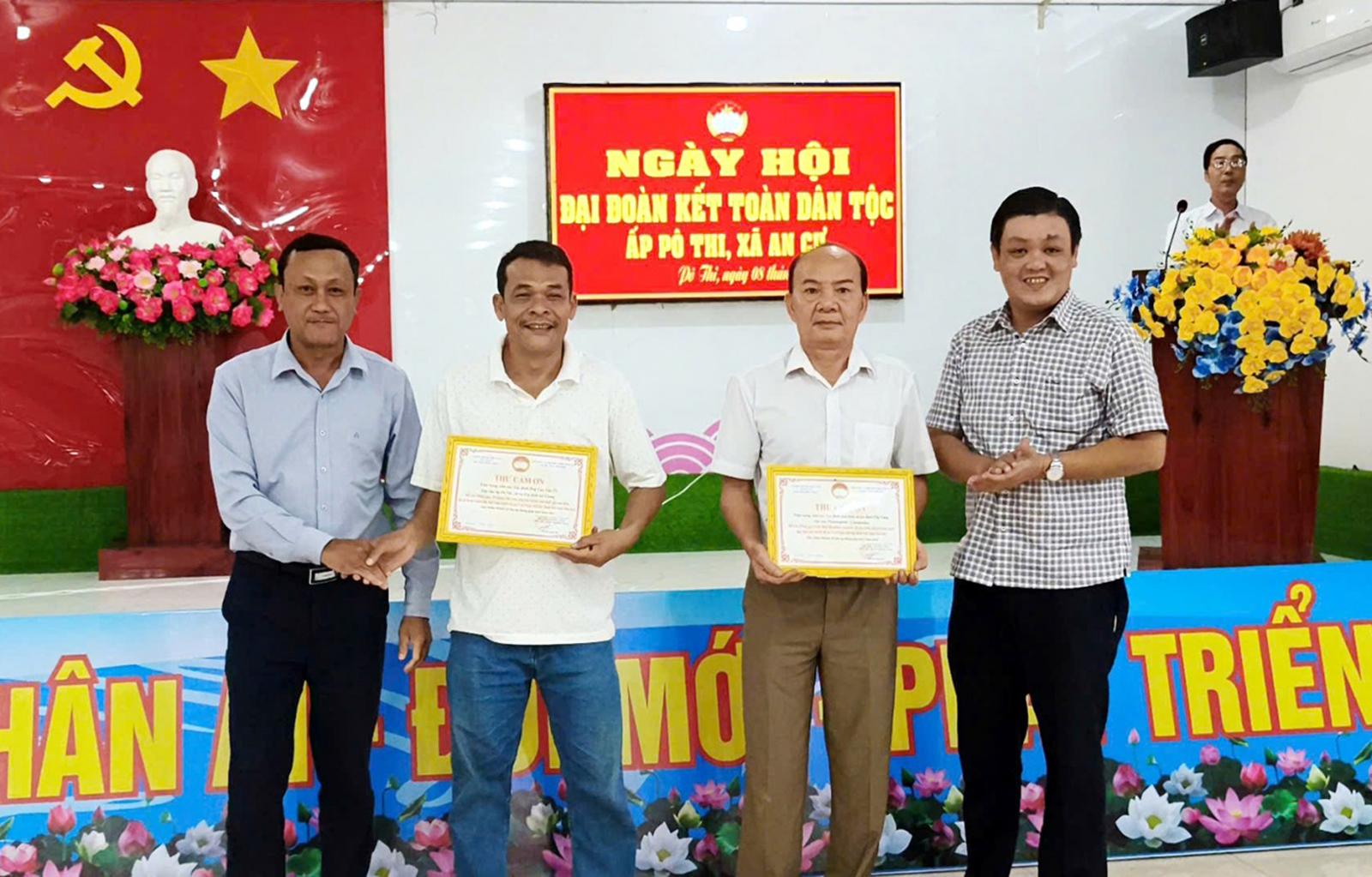 Xã An Cư tổ chức Ngày hội đại đoàn kết tại ấp Pô Thi