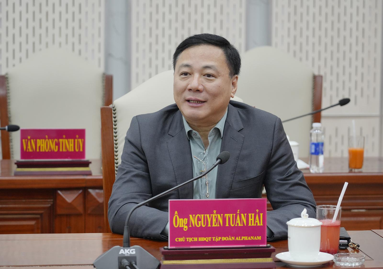 Tỉnh An Giang làm việc với Tập đoàn Alphanam về thu hút đầu tư dự án