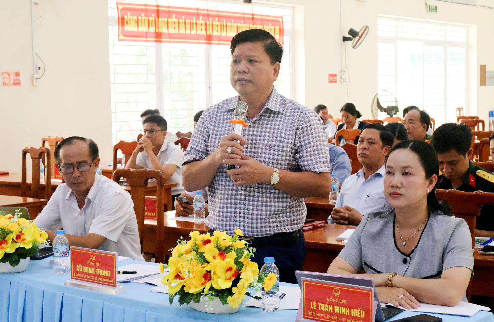 Xã Long Điền lấy ý kiến quy hoạch chung đến năm 2050 và sắp xếp ấp