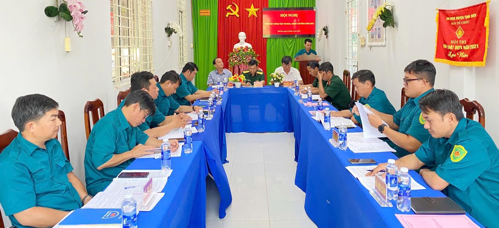 Cụm Thi đua số 5 - Bộ Chỉ huy Quân sự tỉnh An Giang tổng kết công tác thi đua, khen thưởng năm 2025