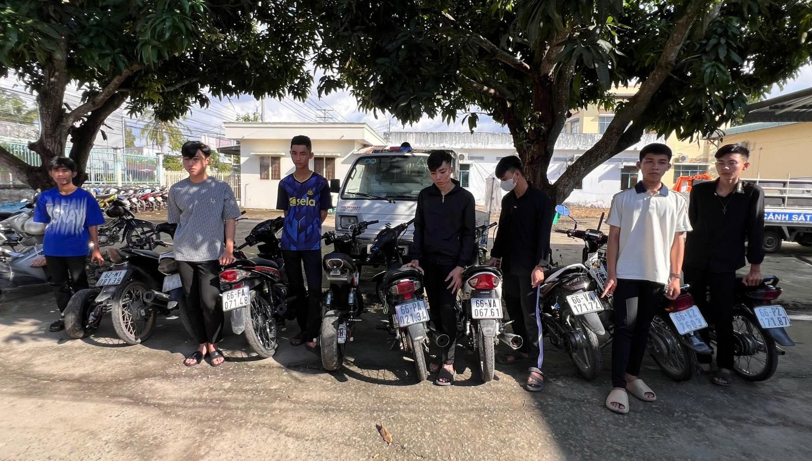 Các đối tượng thanh thiếu niên liên quan đến vụ việc